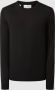 SELECTED HOMME Heren Truien & Vesten Slhtown Merino Coolmax Knit Crew Zwart - Thumbnail 2