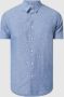SELECTED HOMME linnen casual overhemd blauw - Thumbnail 1