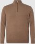 SELECTED HOMME Heren Truien & Vesten Slhberg Half Zip Cardigan Noos Bruin - Thumbnail 2