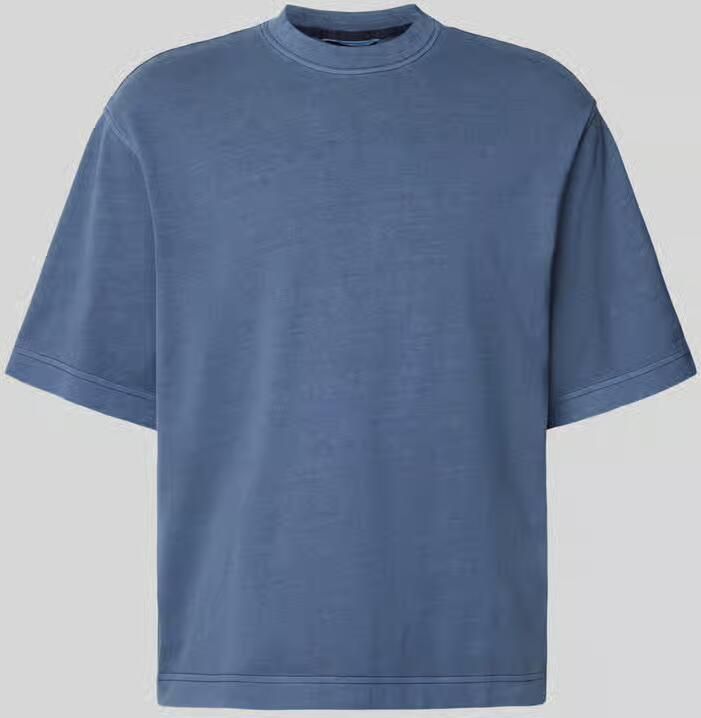 SELECTED MEN Heren Polo's & T-shirts Slhboxycory Ss O-neck Tee Blauw - Foto 7