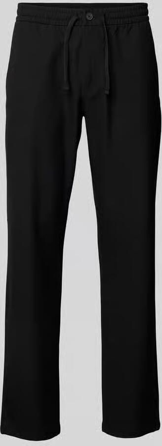 SELECTED HOMME Heren Broeken Slh196-straight Robert String Flex Pant Zwart - Foto 5