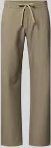 Selected broek met rechte pijpen met viscose model 'ROBERT'
