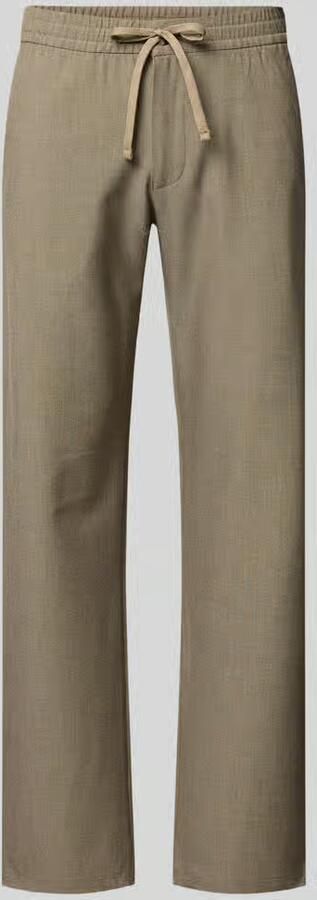 Selected Homme broek met rechte pijpen met viscose model 'ROBERT' - Foto 2
