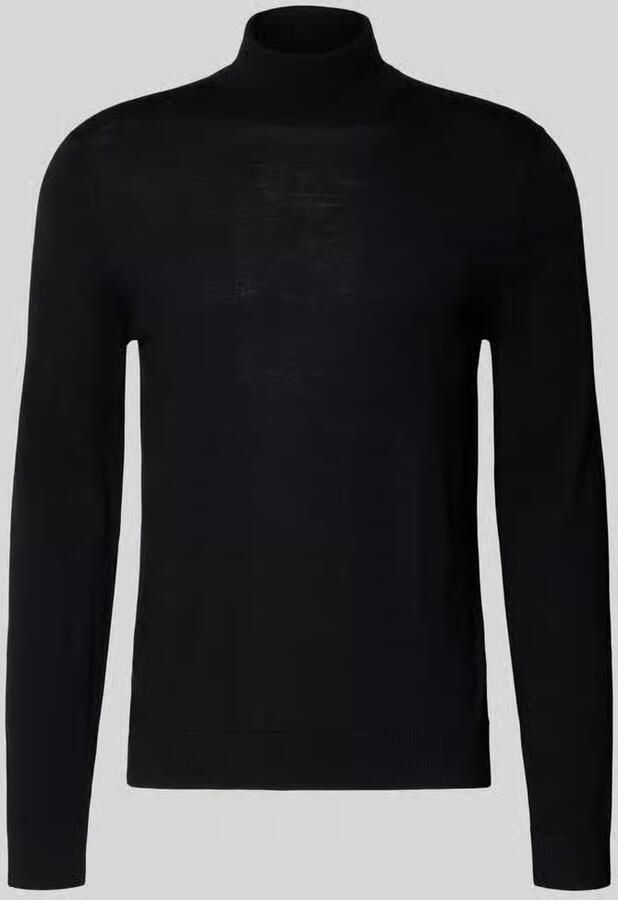 SELECTED MEN Heren Truien & Vesten Slhtray Ls Knit Merino Roll Neck Zwart - Foto 5