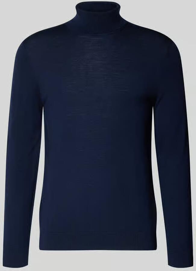 SELECTED MEN Heren Truien & Vesten Slhtray Ls Knit Merino Roll Neck Donkerblauw - Foto 5