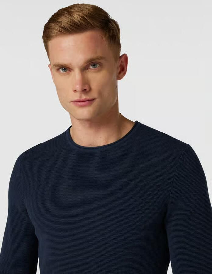 Selected Homme Blauwe Coltrui met Hoge Kraag en Textuur Blue Heren - Foto 2