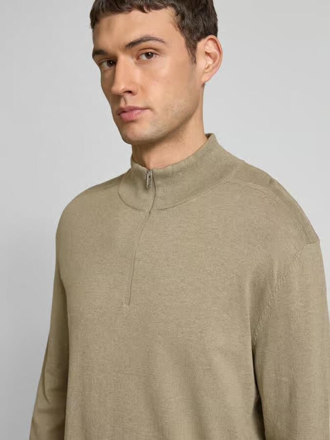 SELECTED HOMME Heren Truien & Vesten Slhberg Half Zip Cardigan Noos Groen - Foto 5