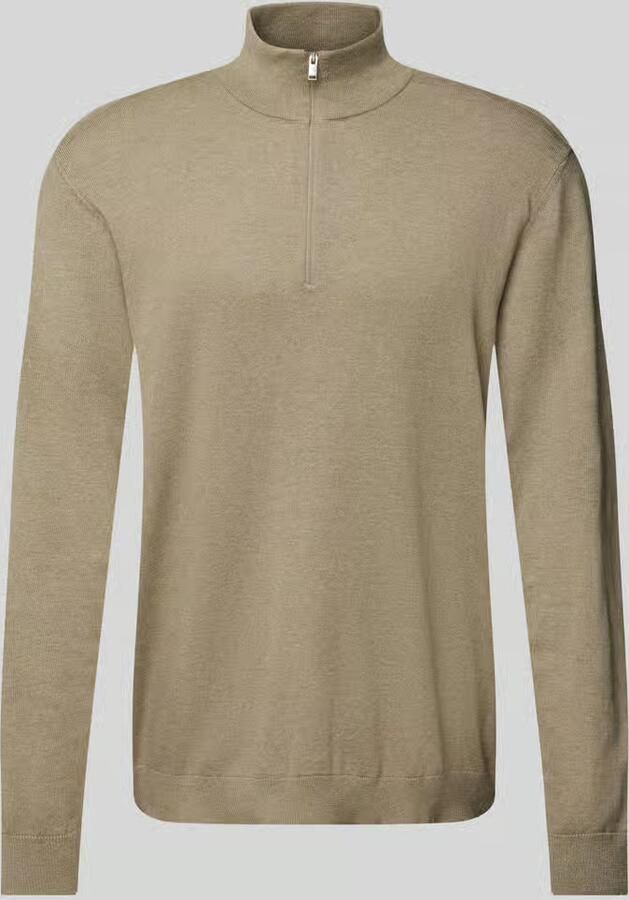 SELECTED HOMME Heren Truien & Vesten Slhberg Half Zip Cardigan Noos Groen - Foto 6