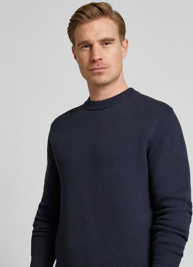 SELECTED HOMME Trui met ronde hals SLHDANE LS KNIT STRUCTURE CREW NECK NOOS