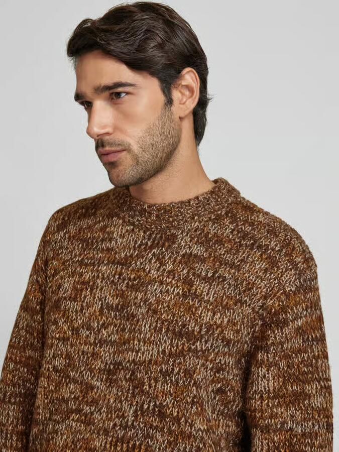 Selected Homme Gebreide pullover met ronde hals model 'PEPPER'