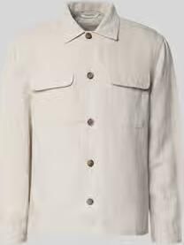 Selected Homme Regular fit linnen overhemdjack met kentkraag model 'LEROY SUN' - Foto 12