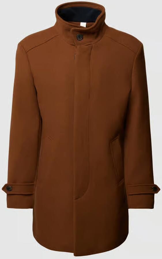 Selected Homme Lange jas met opstaande kraag model 'REUBEN' - Foto 2