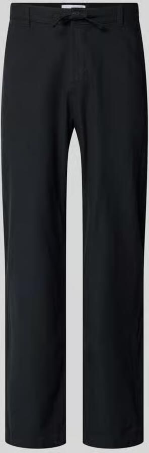 Selected Homme loose fit broek van mix van katoen en linnen model 'BRODY' - Foto 2