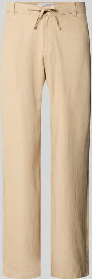 Selected Homme loose fit broek van mix van katoen en linnen model 'BRODY' - Foto 2