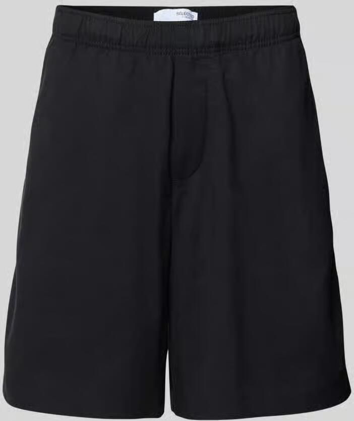 Selected Homme Loose fit korte broek met elastische band model 'THAIS SUMMER'