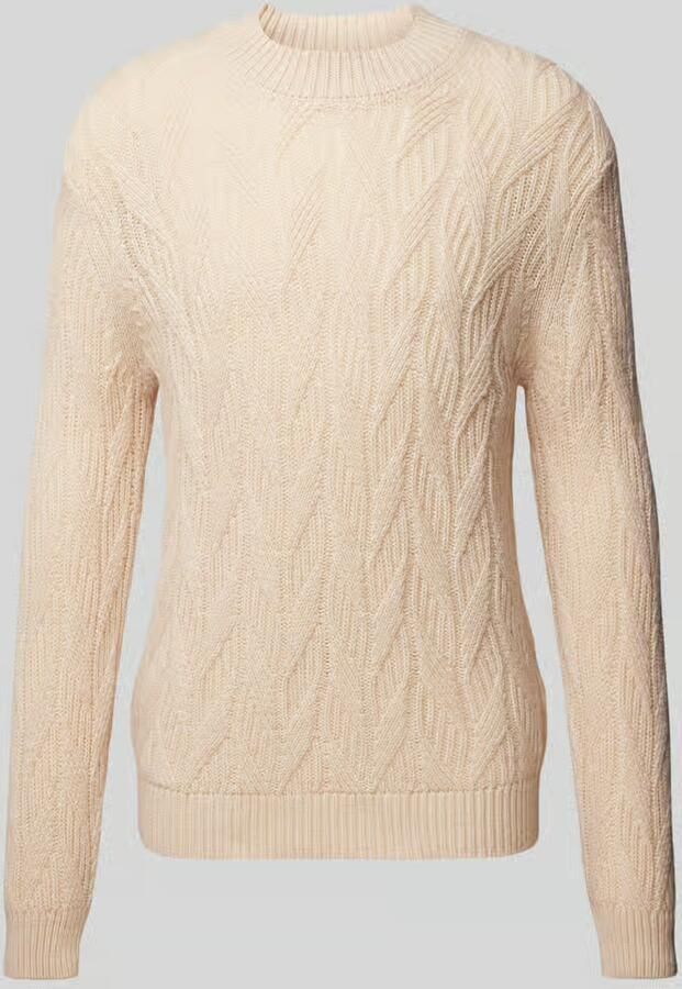 Selected Homme Oversized gebreide pullover met ribboorden model 'CARIS' - Foto 2