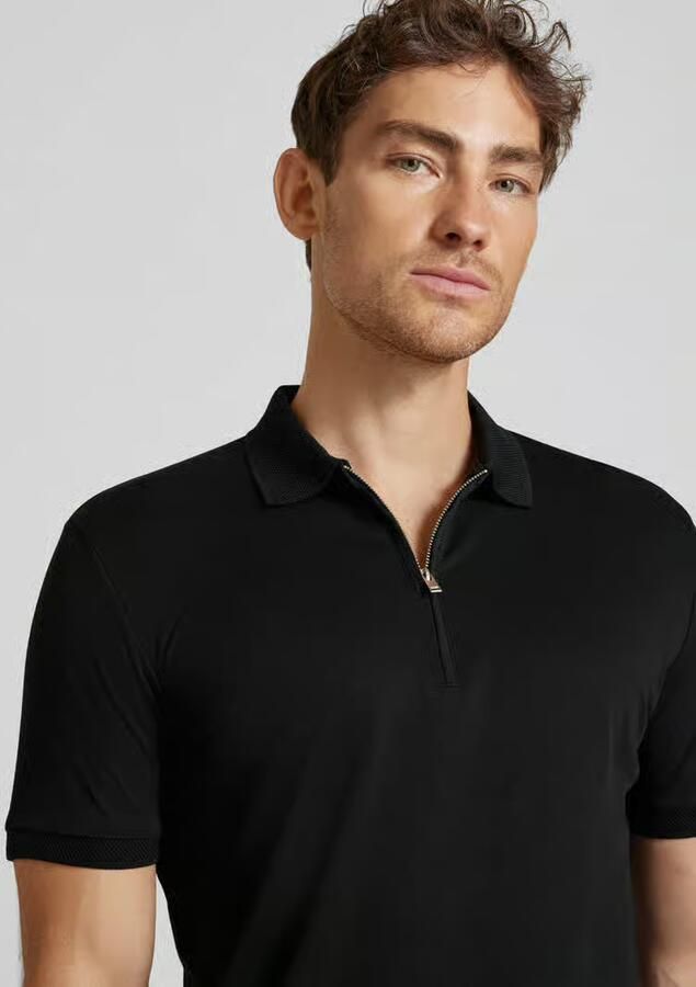 Selected Homme Regular fit poloshirt met ritssluiting model 'FAVE' - Foto 9