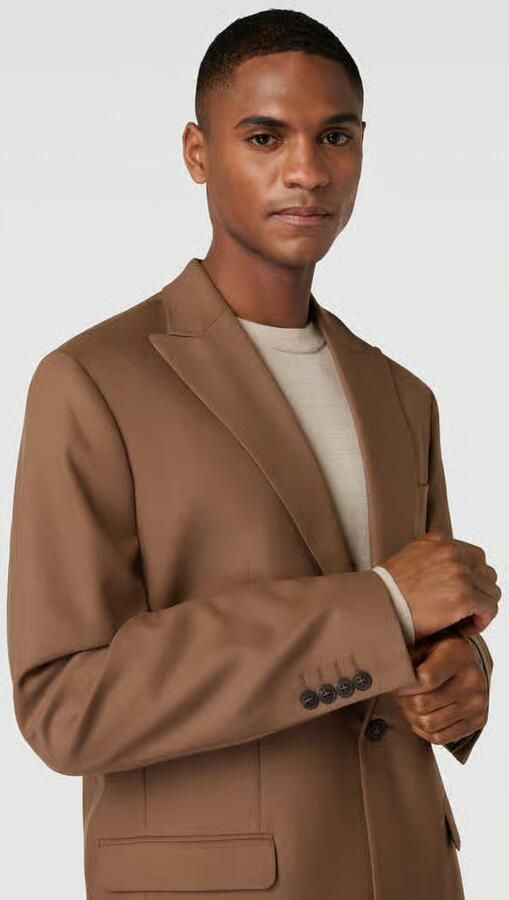 Selected Homme 1-knoops colbert met paspelzak op de borst model 'SKYE'