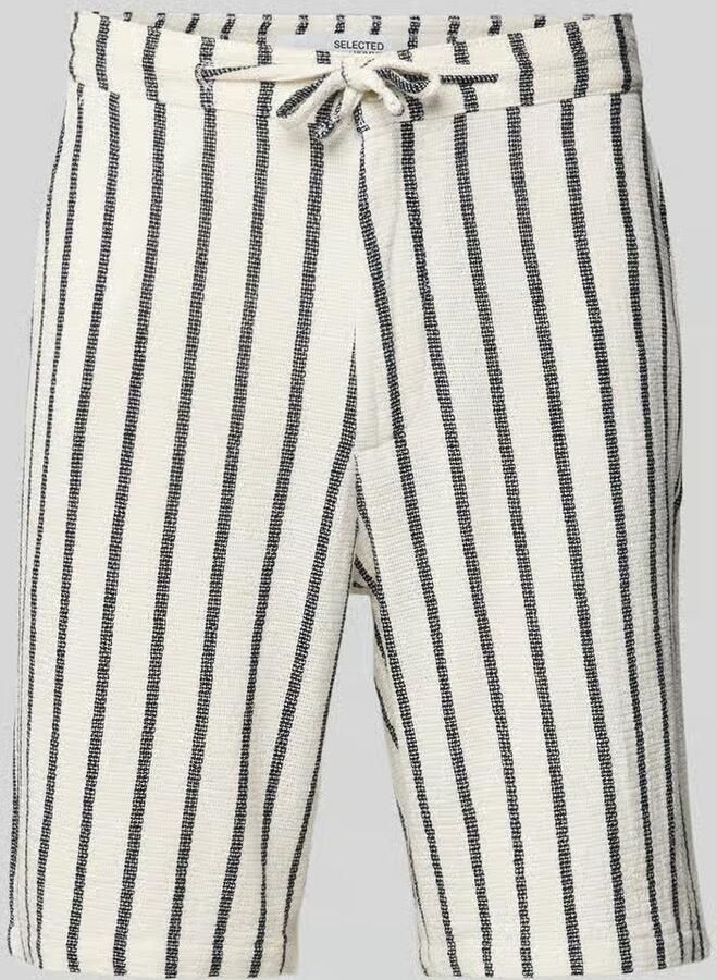 Selected Homme Regular fit bermuda met structuurmotief model 'BRODY' - Foto 2