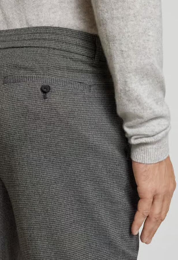 SELECTED HOMME Heren Broeken Slh190-reg Tapered Leroy Pleat Pans Donkergrijs - Foto 3
