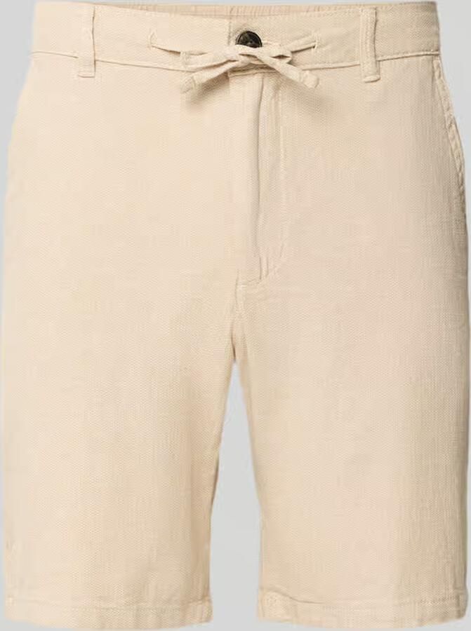 Selected Homme regular fit chino-shorts van mix van katoen en linnen model 'BRODY' - Foto 16