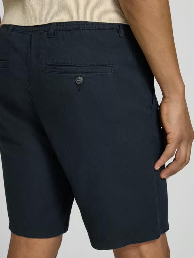 Selected Homme regular fit chino-shorts van mix van katoen en linnen model 'BRODY'