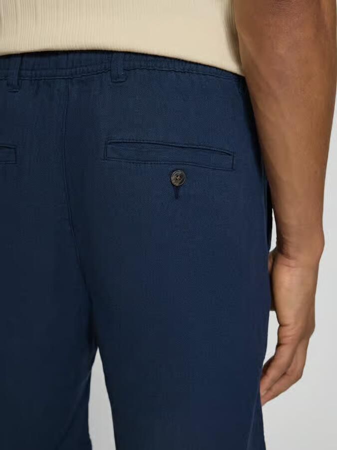 Selected Homme regular fit chino-shorts van mix van katoen en linnen model 'BRODY' - Foto 14