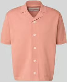 Selected regular fit gebreid jack van puur katoen model 'AMOUR'