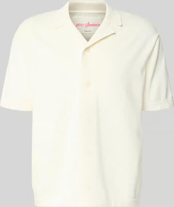 Selected Homme regular fit gebreid jack van puur katoen model 'AMOUR' - Foto 2