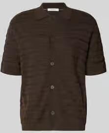 Selected regular fit gebreid jack van puur katoen model 'PALLE'