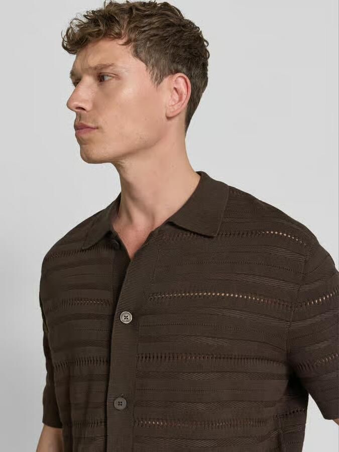 Selected Homme regular fit gebreid jack van puur katoen model 'PALLE'