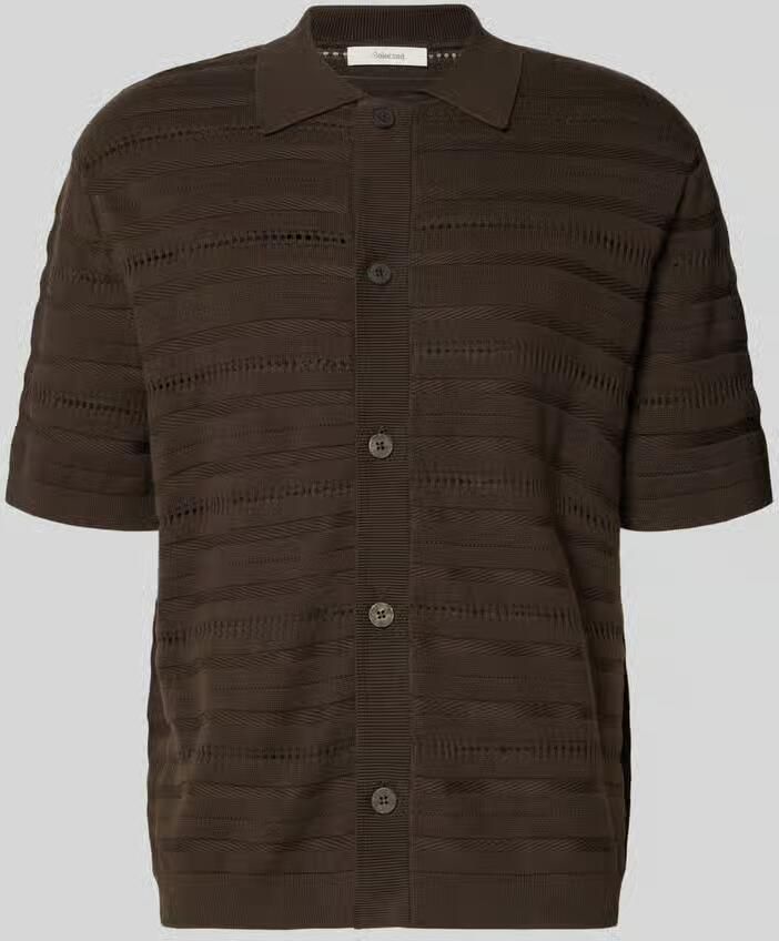 Selected Homme regular fit gebreid jack van puur katoen model 'PALLE' - Foto 2