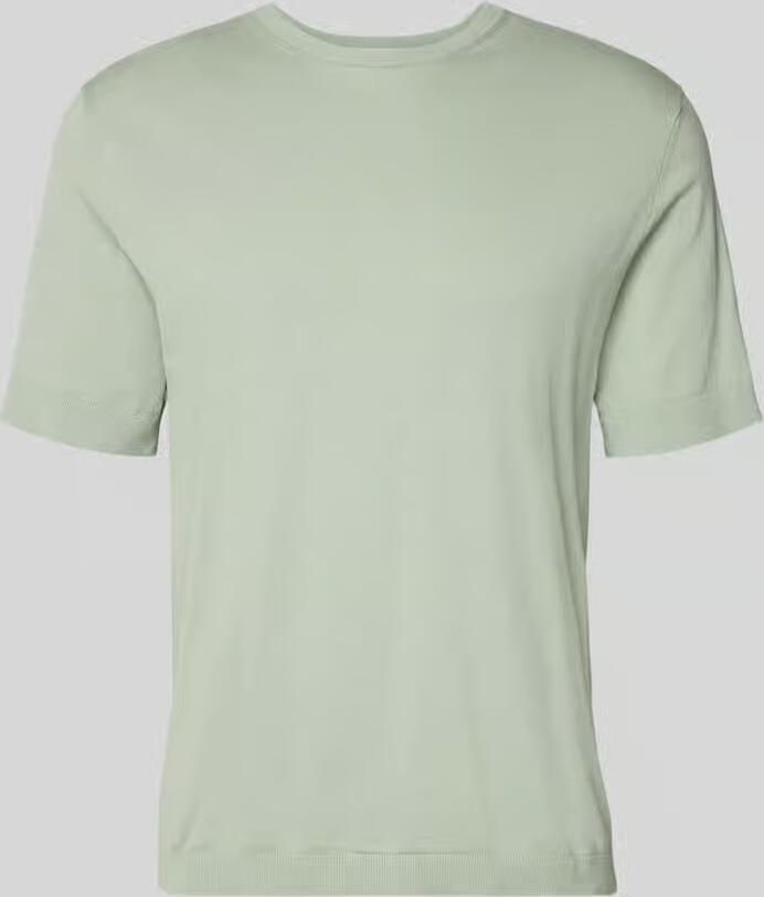 Selected Homme Regular fit gebreid shirt van biologisch katoen model 'TORINO'