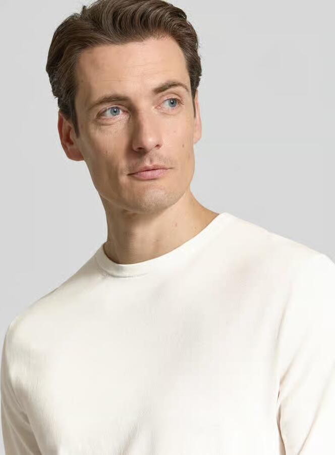 Selected Homme Regular fit gebreid shirt van biologisch katoen model 'TORINO'