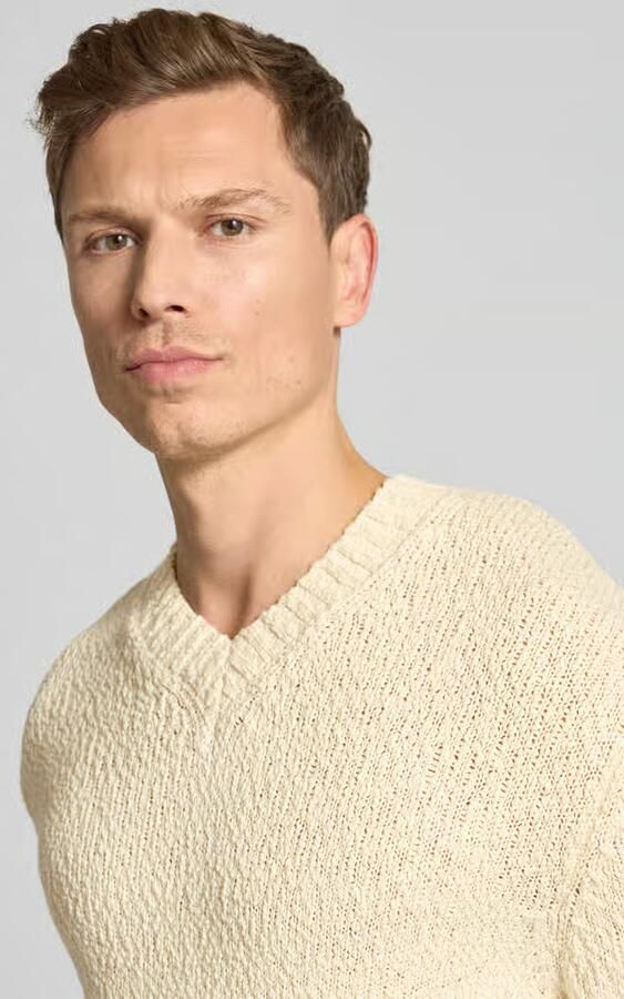 Selected Homme Regular fit gebreide pullover van puur biologisch katoen model 'Angus' - Foto 4