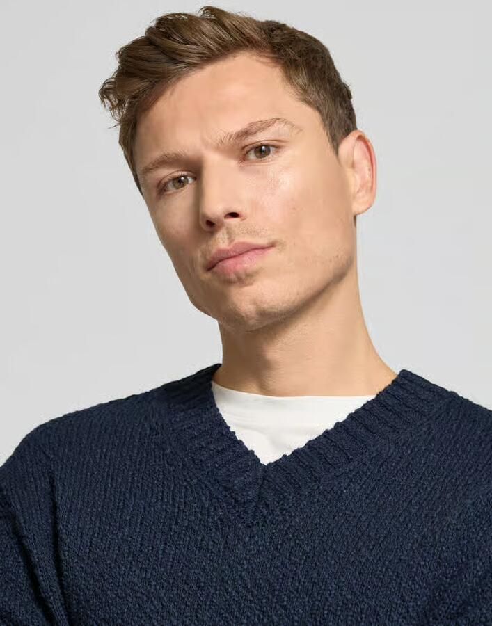 Selected Homme Regular fit gebreide pullover van puur biologisch katoen model 'ANGUS' - Foto 3
