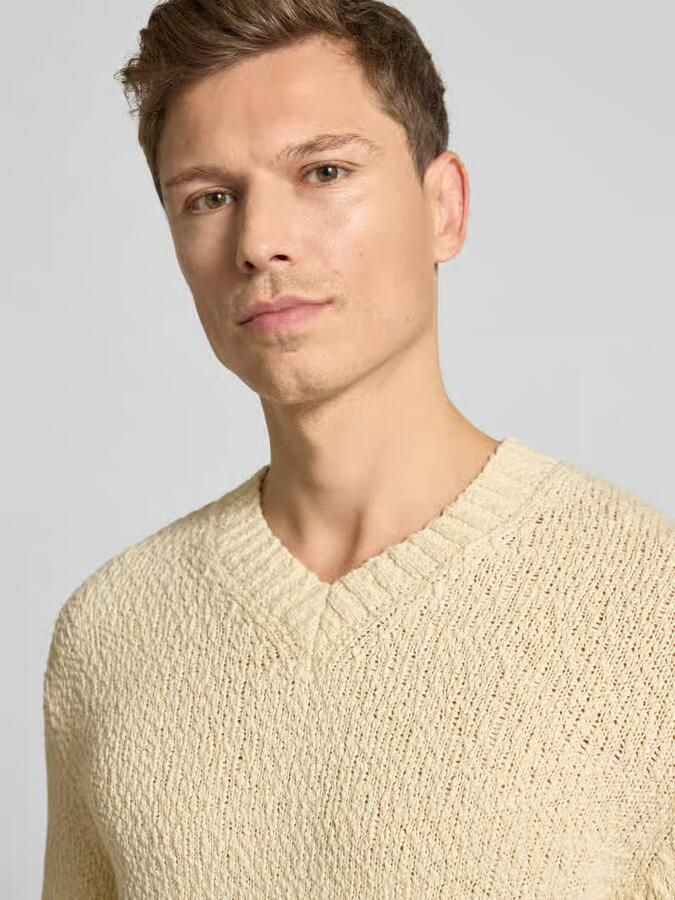 Selected Homme Regular fit gebreide pullover van puur biologisch katoen model 'Angus' - Foto 2