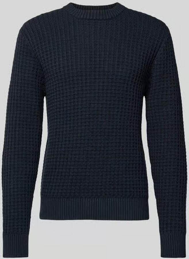 Selected Homme Regular fit gebreide pullover van puur biologisch katoen model 'TOM'
