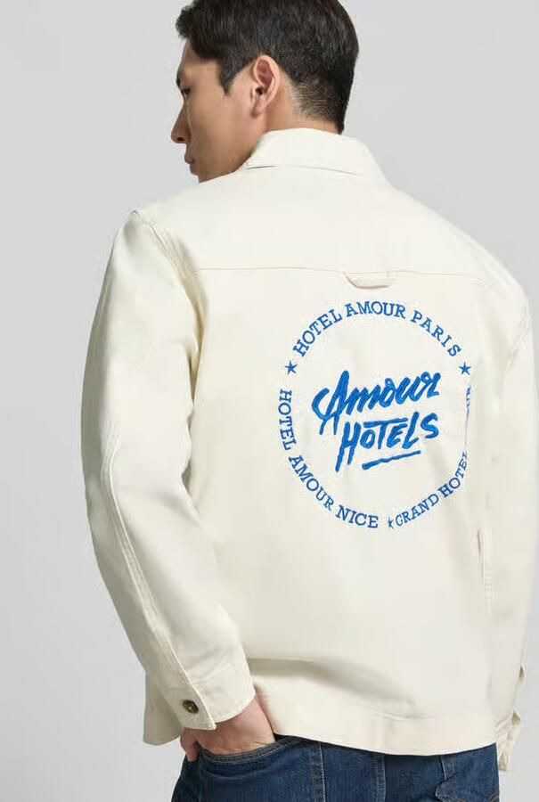 Selected Homme regular fit jeansjack van mix van biologisch katoen model 'HOTEL AMOUR'
