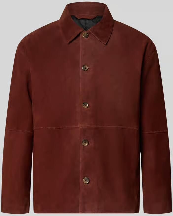 Selected Homme regular fit leren jack van echt geitenleer model 'RORY' - Foto 2