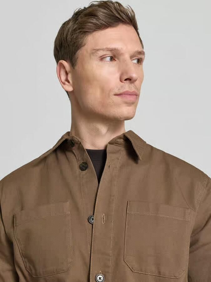 Selected Homme Regular fit overhemdjack van biologische katoenmix model 'TRAVIS' - Foto 2