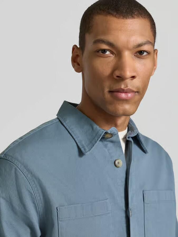 Selected Homme Regular fit overhemdjack van biologische katoenmix model 'TRAVIS' - Foto 2