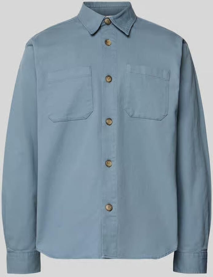 Selected Homme Regular fit overhemdjack van biologische katoenmix model 'TRAVIS'
