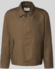 Selected regular fit overhemdjack van mix van katoen en linnen model 'LEWIS'