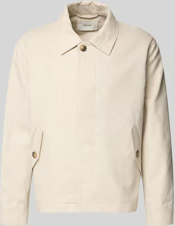 Selected Homme regular fit overhemdjack van mix van katoen en linnen model 'LEWIS' - Foto 2