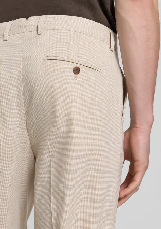 Selected Homme regular fit pantalon met linnen model 'STYLE.MAINE'
