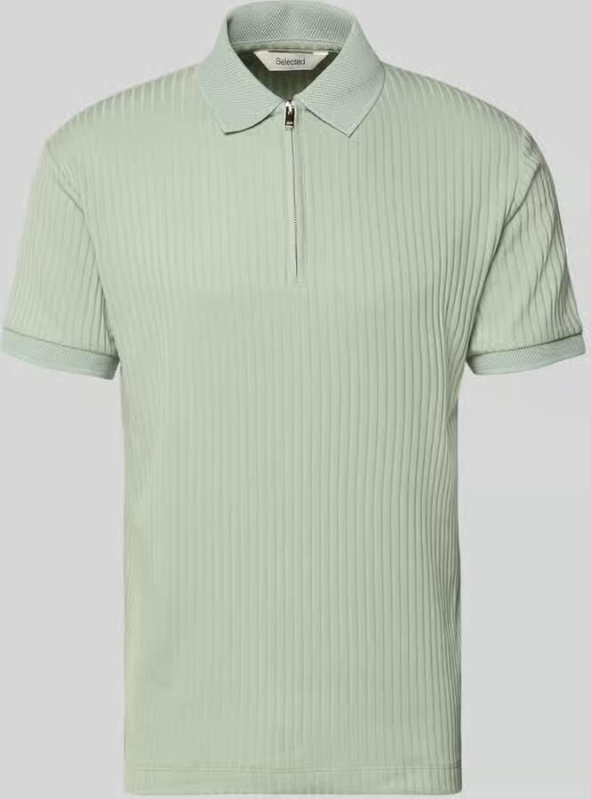 Selected Homme Regular fit Poloshirt met katoen Model 'FAVE' - Foto 4
