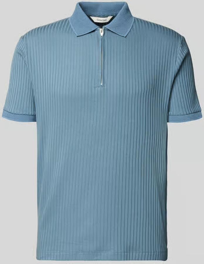 Selected Homme Regular fit Poloshirt met katoen Model 'FAVE' - Foto 5