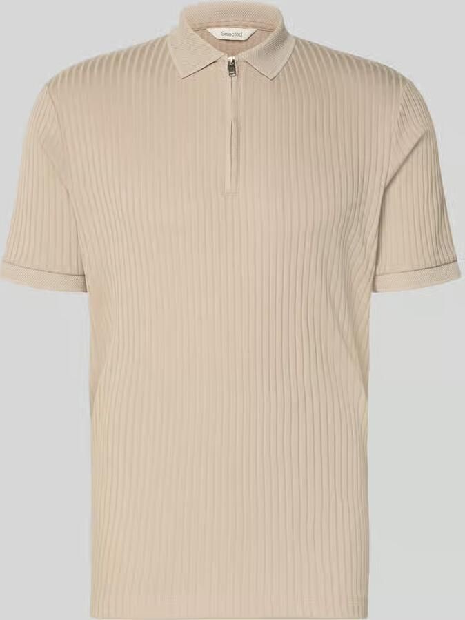 Selected Homme Regular fit Poloshirt met katoen Model 'FAVE' - Foto 4
