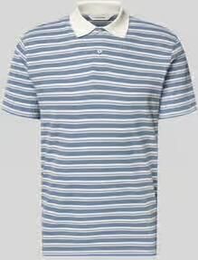 Selected regular fit poloshirt van katoenmix model 'BLAZE'